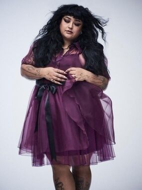 Brand New Torrid Nightfall Sheer Overlay Dress  Size 4